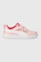 Puma sneakersy dziecięce Courtflex v2 niska różowy 371543