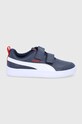 Puma buty dziecięce 371543 imitacja skóry licowej granatowy 371543