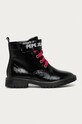 Pepe Jeans - Workery dziecięce Hatton Velcro nieocieplane czarny PGS50161