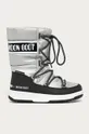 ασημί Moon Boot Παιδικές μπότες χιονιού Quilted Για κορίτσια