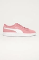 розовый Puma - Детские кроссовки Smash v2 Buck Jr 365182. Для девочек