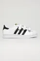 biały adidas Originals - Buty skórzane dziecięce Superstar EF4838 Dziecięcy