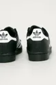 black adidas Originals leather shoes Superstar