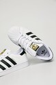 Băieți adidas Originals - incaltaminte din piele pentru copii Superstar FU7714 FU7714 alb