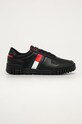 Tommy Jeans - Ghete de piele sintetic negru EM0EM00575BDS