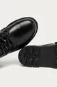 čierna Tommy Jeans - Kožené členkové topánky