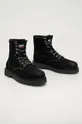 Tommy Jeans - Замшеві черевики чорний