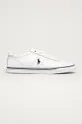 λευκό Polo Ralph Lauren - Δερμάτινα παπούτσια Ανδρικά