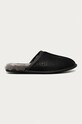 UGG - Papuci din piele Scuff negru 1108192.BLK
