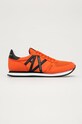 Armani Exchange - Topánky imitácia kože oranžová XUX017.XCC68