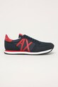 Armani Exchange – Buty imitacja skóry licowej granatowy XUX017.XCC68