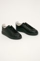 Armani Exchange - Kožené boty černá