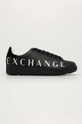 czarny Armani Exchange - Buty XUX084.XCC65 Męski