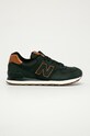 New Balance - Buty skórzane ML574NBI tekstylny czarny ML574NBI