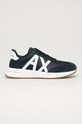 Armani Exchange - Buty XUX071.XV234 skóra zamszowa granatowy XUX071.XV234