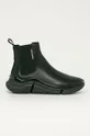 čierna Karl Lagerfeld - Kožené topánky Chelsea Pánsky