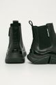 černá Karl Lagerfeld - Kožené kotníkové boty
