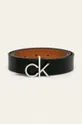 čierna Calvin Klein - Obojstranný kožený opasok Dámsky