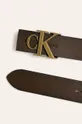 Calvin Klein Jeans - Kožený opasok hnedá