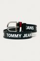 tmavomodrá Tommy Jeans - Obojstranný kožený opasok Dámsky