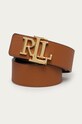 Kožený pásek Lauren Ralph Lauren hnědá 412754806002