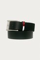 Tommy Jeans - Curea de piele negru AM0AM06663