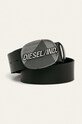 Diesel - Pasek skórzany czarny X07075.PR013