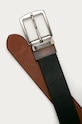 Doplňky Oboustranný kožený pásek Polo Ralph Lauren 405699144001 černá