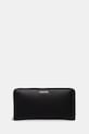 Calvin Klein denarnica Imitacija zrnatega usnja črna K60K606698
