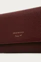 Emporio Armani - Kožená peňaženka fialová