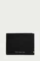 čierna Tommy Hilfiger - Kožená peňaženka + kľúčenka Pánsky