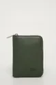 zelená Lacoste - Kožená peňaženka Pánsky
