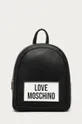 čierna Love Moschino - Kožený ruksak Dámsky