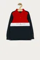 tmavomodrá Tommy Hilfiger - Detské tričko s dlhým rukávom 98-176 cm Chlapčenský