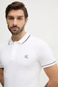 Polo majica Calvin Klein Jeans bijela J30J315603