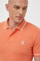 Calvin Klein Jeans polo pomarańczowy J30J315603