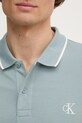 Тениска с яка Calvin Klein Jeans J30J315603 син
