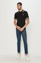 Guess Jeans - Polo tričko čierna