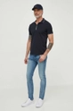 Armani Exchange Polo mornarsko modra