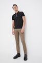 Polo majica Armani Exchange 8NZF71.ZJH2Z crna SS25