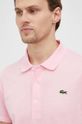 růžová Bavlněné polo tričko Lacoste