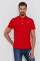 červená Bavlnené polo tričko Lacoste