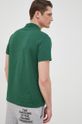 Bavlněné polo tričko Lacoste tmavě zelená