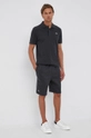 Lacoste polo bawełniane YH4801 szary