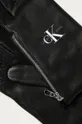 Calvin Klein Jeans - Kožené rukavice čierna