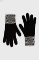 чорний Вовняні рукавички Moschino Жіночий
