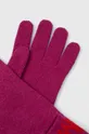 Moschino rękawiczki fioletowy