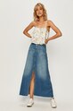 Pepe Jeans fustă din denim Mirabelle PL900885 albastru AW20