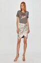 Pinko - Spódnica 1B14RB.8258 srebrny AW20