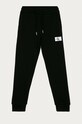 Calvin Klein Jeans - Pantaloni copii 128-176 cm tricotaj negru IB0IB00519